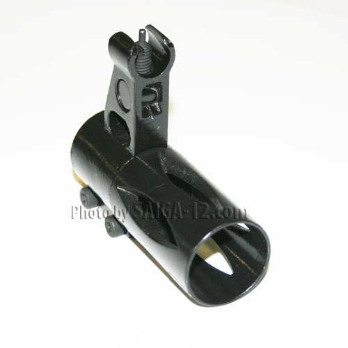 Saiga-20 - Elevated Steel Front Sight with fixed muzzle break