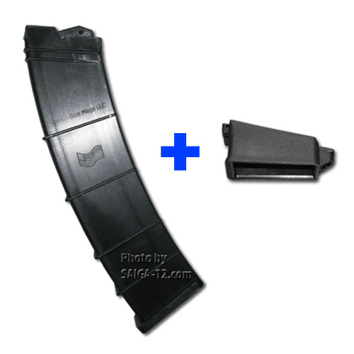 Saiga-12 12-round COMPETITION Magazine + Magwell COMBO